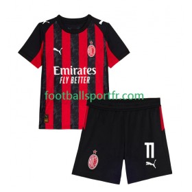 Tenue AC Milan Christian Pulisic 11 Enfant Domicile 2025-2026 Maillot de Foot